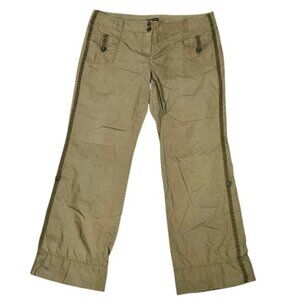 New York & Co Cargo Pants With Side Button Straps & Back Pockets Size 16